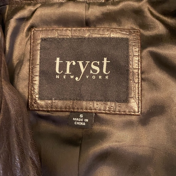 100% Brown leather jacket - Picture 7 of 9